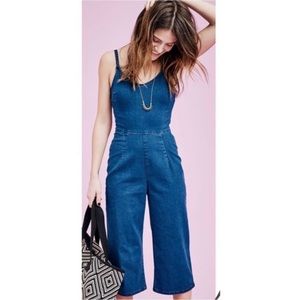 Old Navy Women’s Denim Wide Leg Crop Jumpsuit